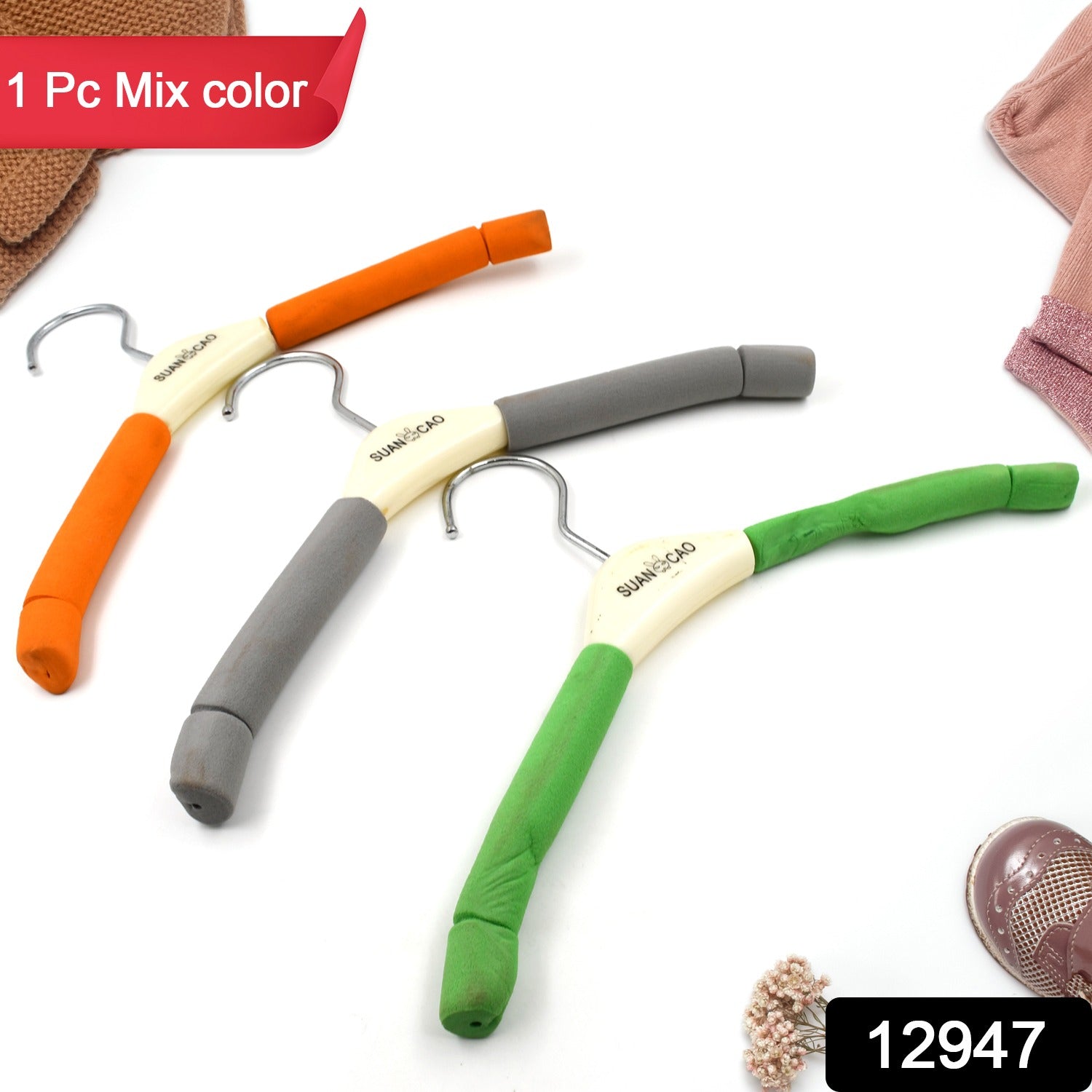 Solid Sponge Hanger Non-Slip Hanger Home No Trace Clothes Hanging Pants Clip Clothing Store Hangers, Clothes Hanger for Closet Wedding Dress Women, Men, Children Clothing (1 Pc / Mix Color) Solid Sponge Hanger Non-Slip Hanger Home No Trace Clothes Hanging Pants Clip Clothing Store Hangers, Clothes Hanger for Closet Wedding Dress Women, Men, Children Clothing (1 Pc / Mix Color)